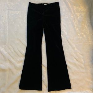 Theory Black velvet dress pants
